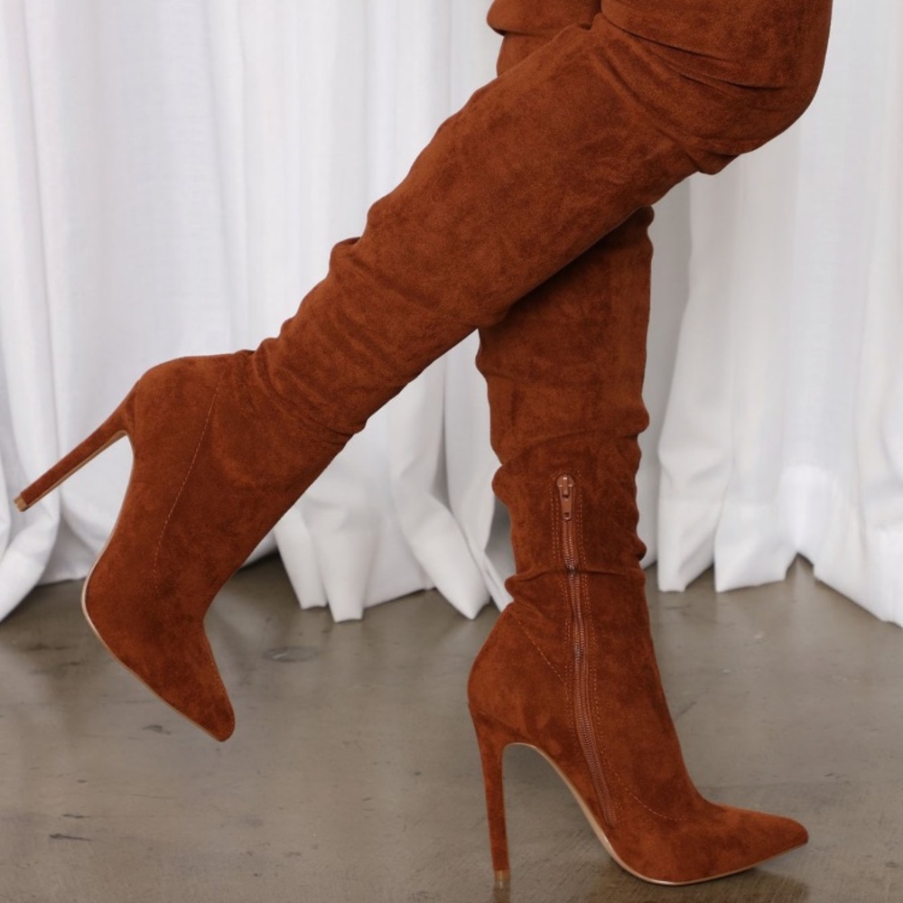Fashion nova thigh high boots